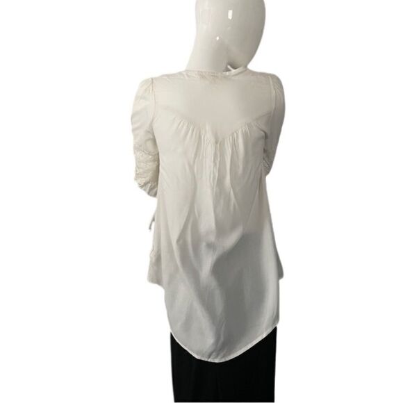 Painted Threads by Anthropologie Lace and Embroidery Detail Blouse - Picture 4 of 6